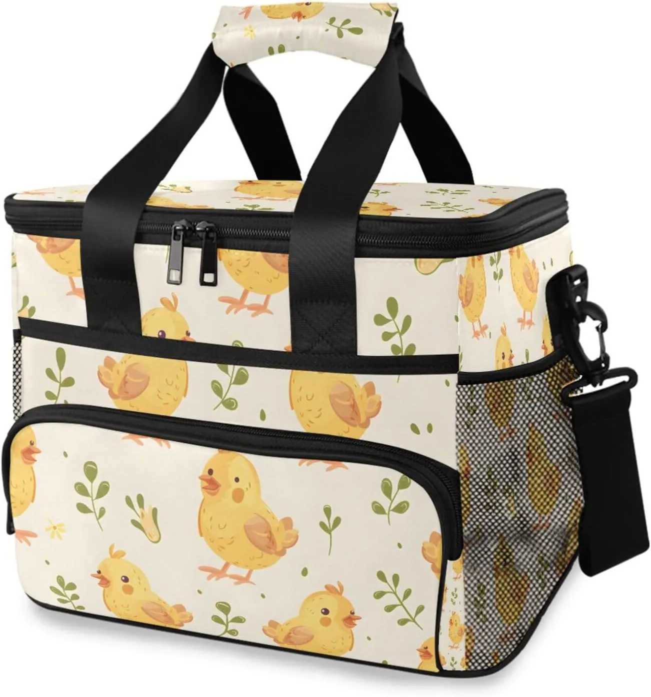 Chick Farm Animal Cooler Bag Insulated Cooler Soft Sided Cooler 24 Can Portable Picnic Bag Large Leakproof Lunch Bag Box for Beach Grocery Camping Travel Car Men Women
