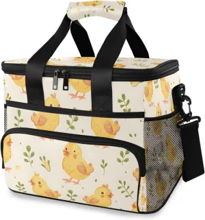 Chick Farm Animal Cooler Bag Insulated Cooler Soft Sided Cooler 24 Can Portable Picnic Bag Large Leakproof Lunch Bag Box for Beach Grocery Camping Travel Car Men Women