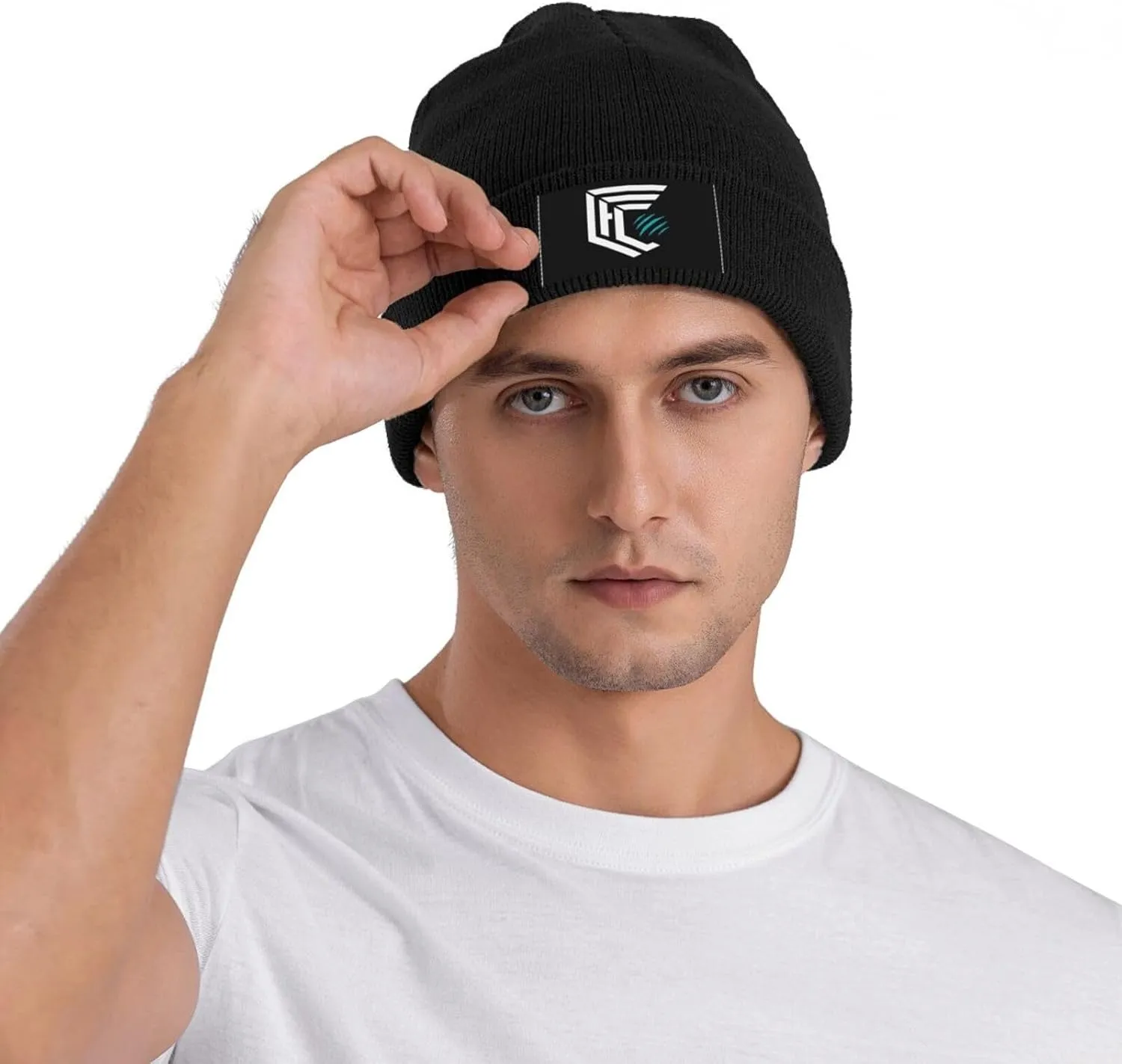 Club de Deportes Ñublense Logo Knit Hat Cap Skull Cap Beanie Hat Warm Cap Black Hat for Men Women