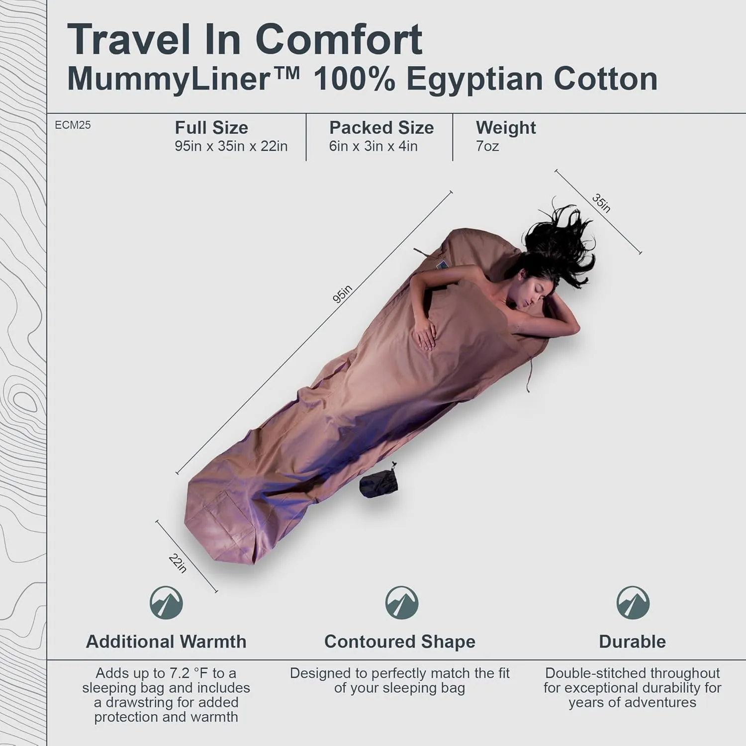 Cocoon Egyptian Cotton MummyLiner Tuareg