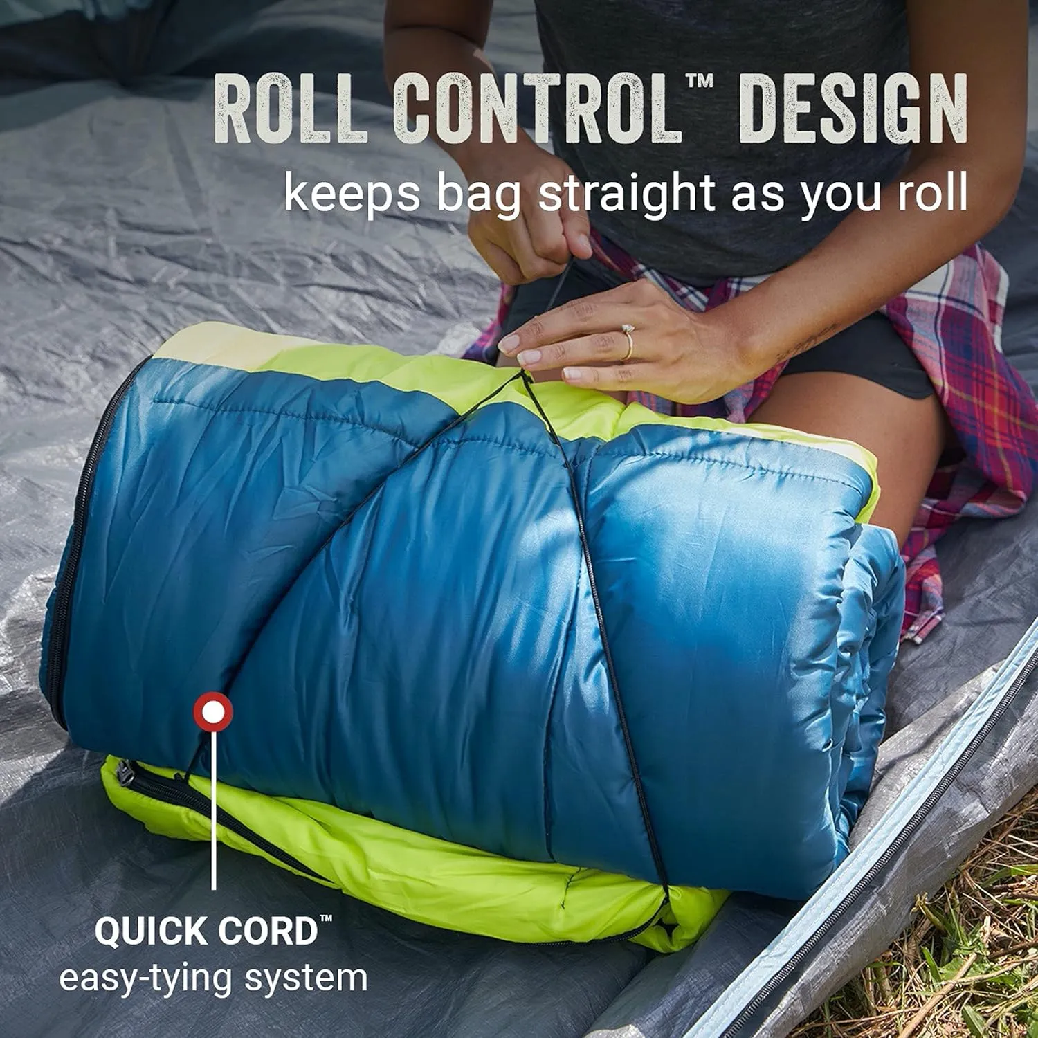 Coleman Kompact Sleeping Bag, Indoor/Outdoor Lightweight Sleeping Bag for Adults, 20°F/30°F/40°F Options for Camping, Hiking, Backpacking with Included Compression Sack