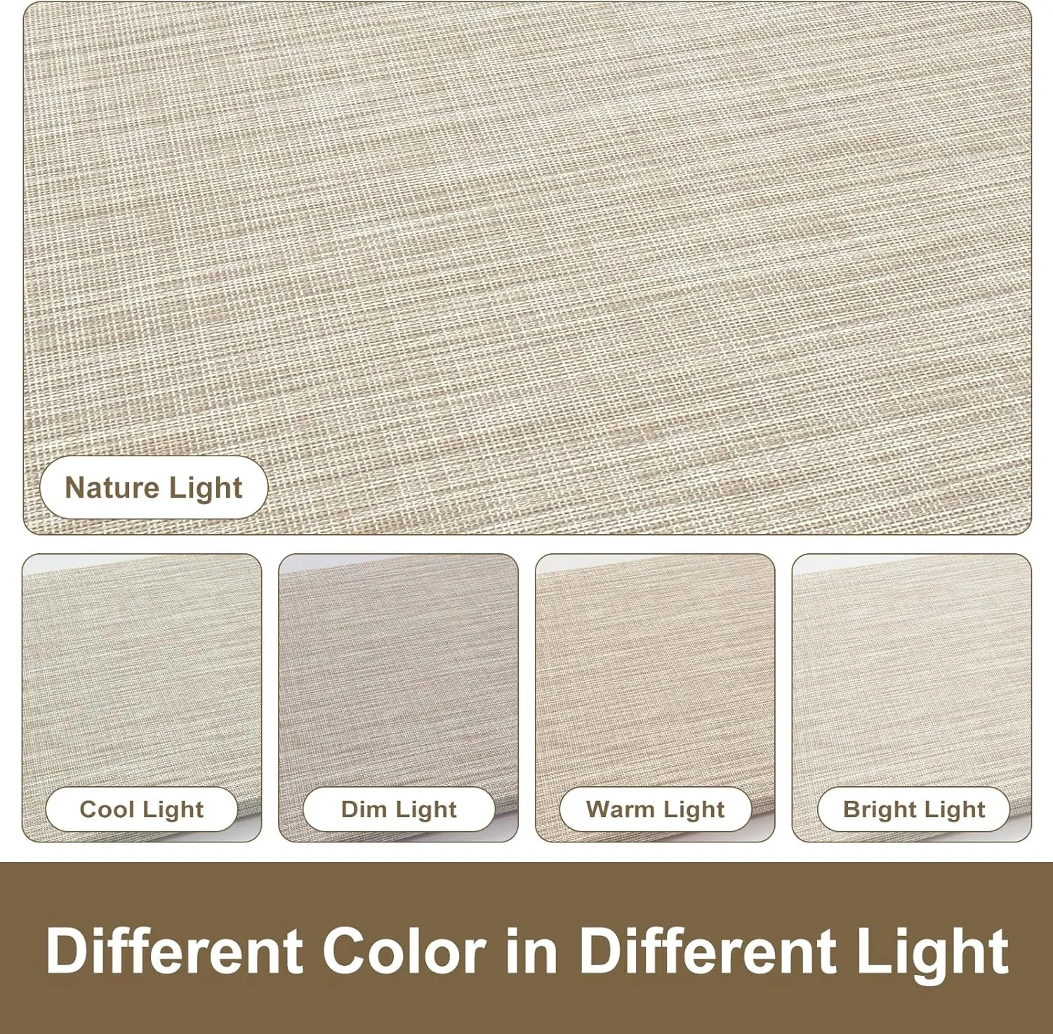 Collive Anti-Fatigue Cushioned Kitchen Mat Set 2 Piece Non-Skid Waterproof Kitchen Rugs and Mats Heavy Duty Standing Floor Mats for Kitchen, Office, Sink,17.3"×30" 17.3"×47",Beige