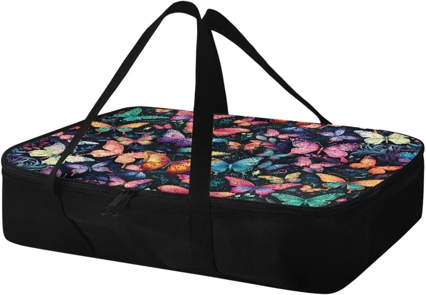 Colorful Butterfly Insulated Food Carriers for Hot or Cold - 11 x 15 or 9 x 13 Dish