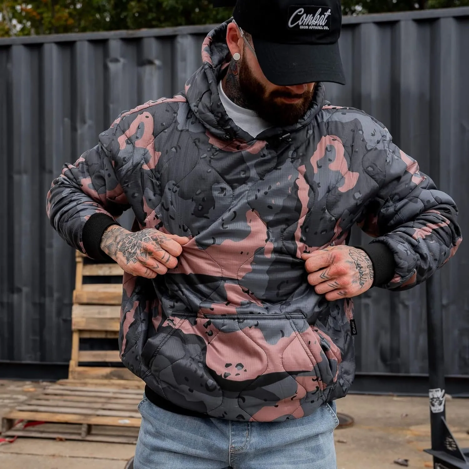 Combat Iron Woobie Hoodie Cold Weather Hoodie Jacket |Ultimate Comfort and Style Woobie Hoodie Men Zip Up