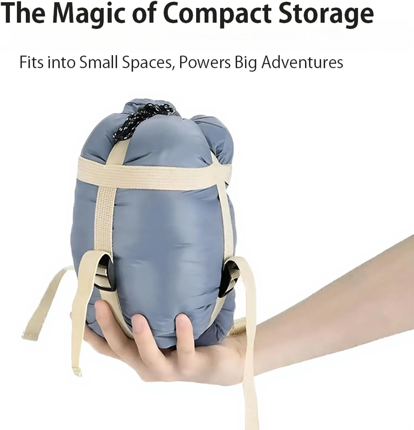 Compact Ultra Lightweight Sleeping Bag Envelope Backpacking Bag with Compression Sack for Adults Warm Weather Camping, Traveling, Hiking