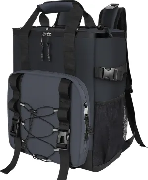 Cooler Backpack - Insulated & Leak Proof Backpack Cooler, 24 Can Portable Cooler Bag, Heavy Duty Waterproof Back Pack with Padded Handle
