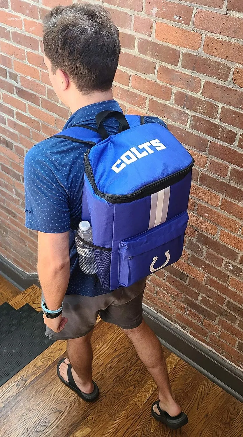 Cooler Backpack – Portable Soft Sided Ice Chest – Insulated Bag Holds 36 Cans - Football Gear – Show Your Team Spirit with Officially Licensed Fan Gear