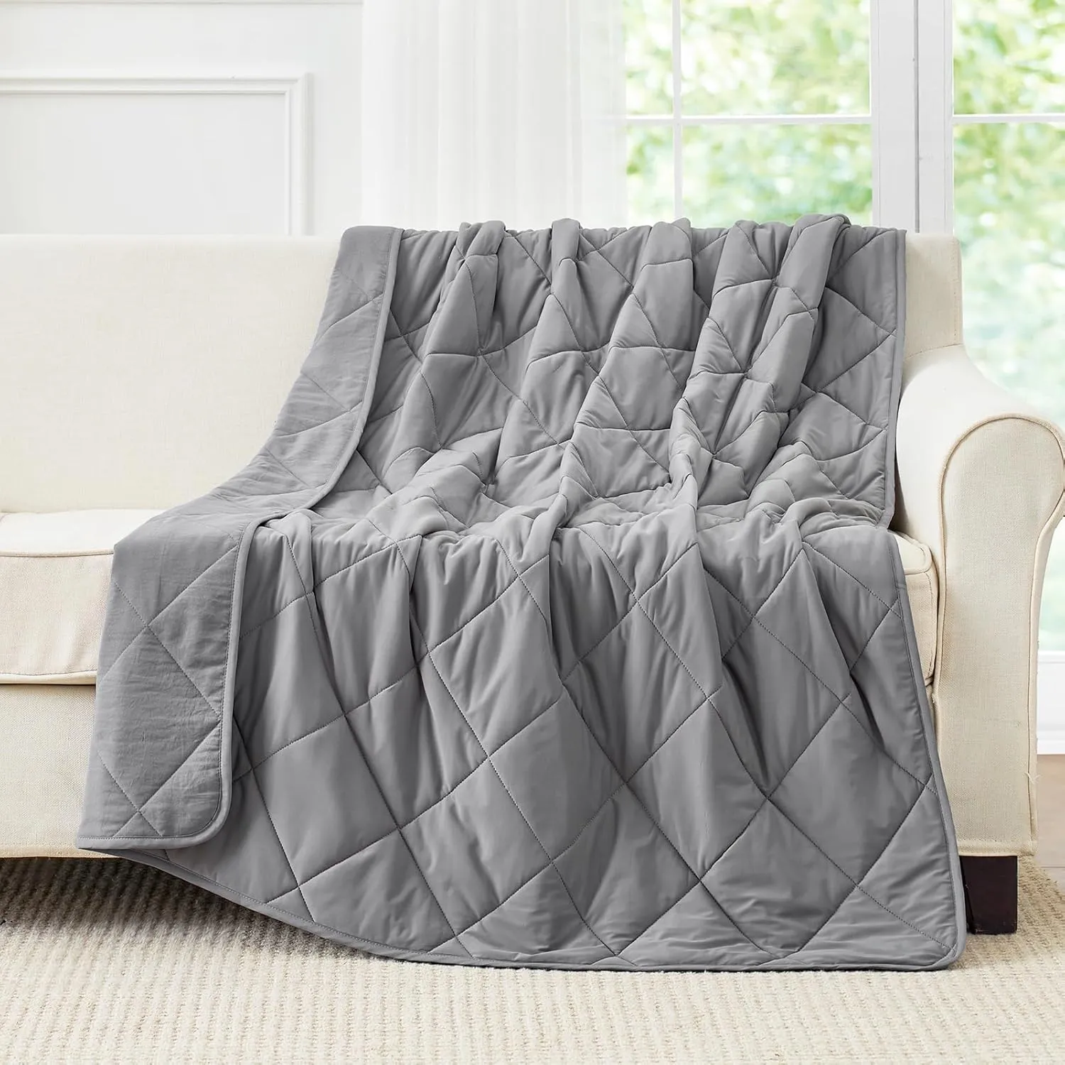 Cozy Bliss Cooling Blanket for Hot Sleepers, Q-Max 0.4 Cooling Comfort for Girls Boys, Cold Blankets for Night Sweats Sleeping, Ultra-Cool Lightweight Breathable Summer Blanket for Travel