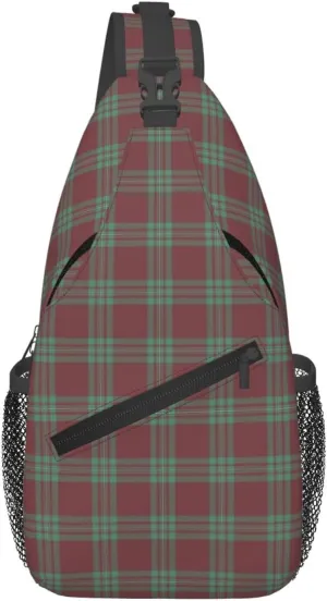 Crossbody Sling Backpack Clan MacGregor Hunting Ancient Tartan Shoulder Chest Bag Daypack for Traveling Sport