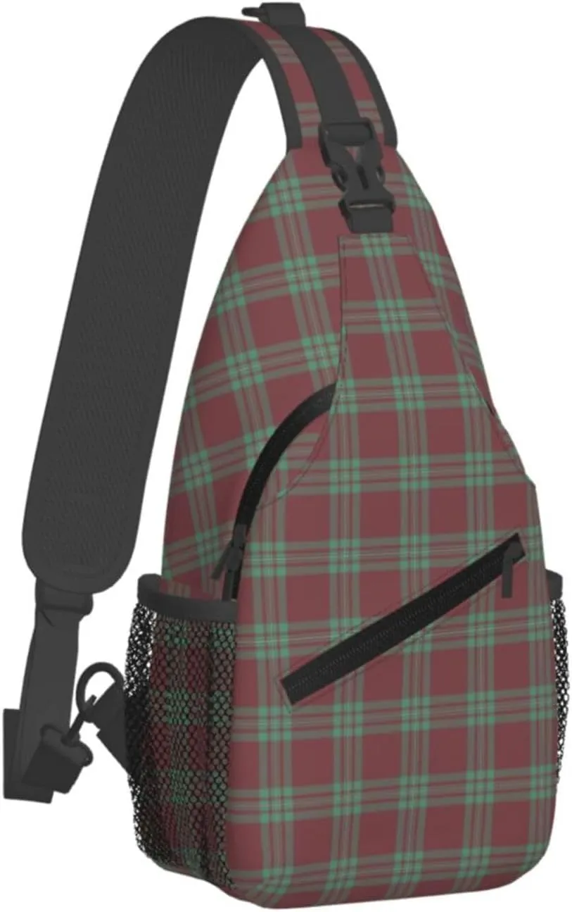 Crossbody Sling Backpack Clan MacGregor Hunting Ancient Tartan Shoulder Chest Bag Daypack for Traveling Sport