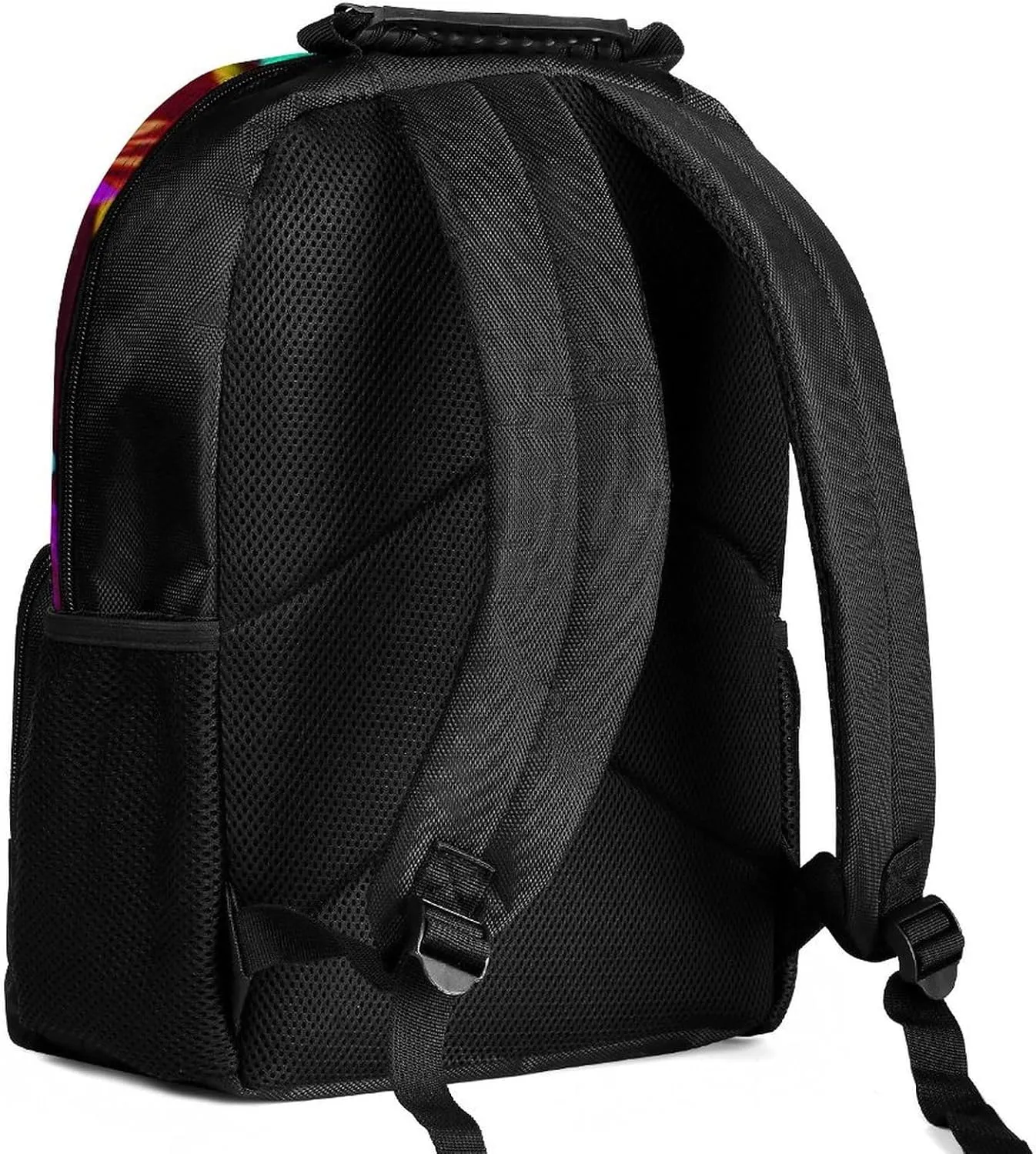 Cute Abstract Owl Psychedelic Art Rucksacks Lightweight Multipurpose Anti-Theft Shoulder Bag Large Capacity Business Computer Bag With Smooth Zippers