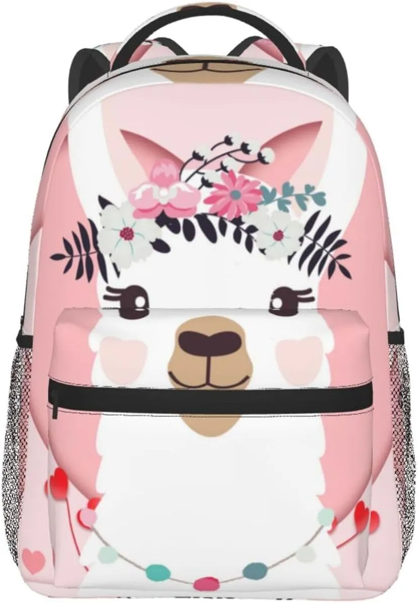 Cute Alpaca Backpack Laptop Backpack Sports Travel Shoulder bag Light casual backpack