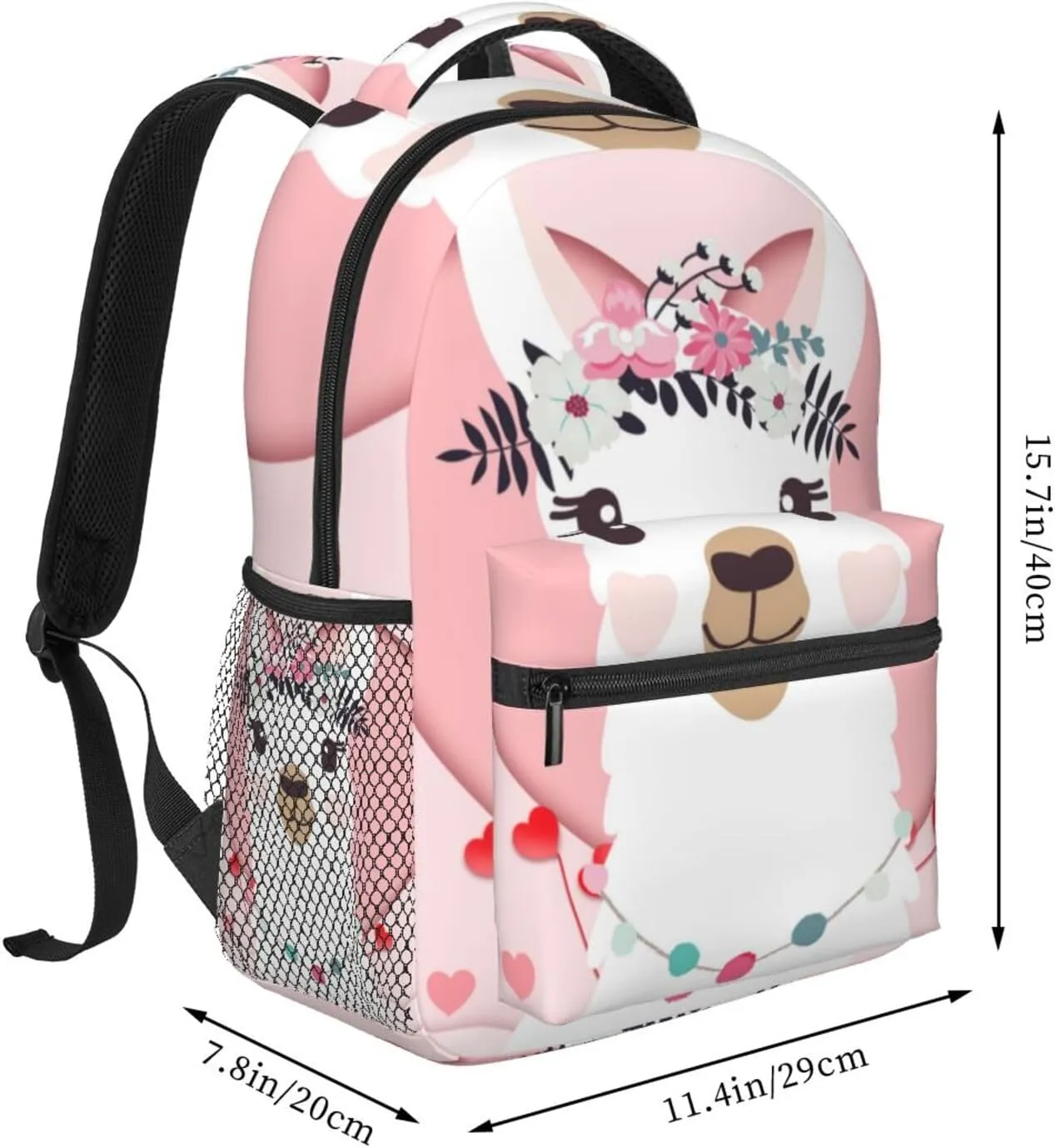 Cute Alpaca Backpack Laptop Backpack Sports Travel Shoulder bag Light casual backpack