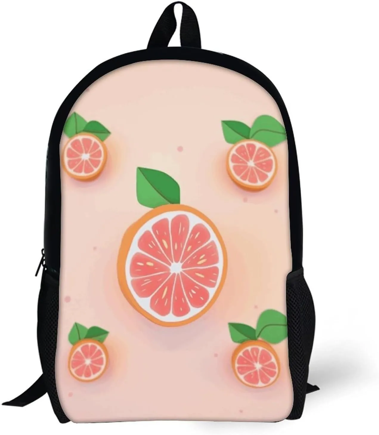 Cute Grapefruit Backpack, Laptop Backpack for Men, 17 Inch Travel Hiking Daypack, Casual Backpack