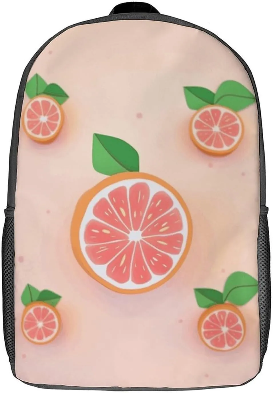 Cute Grapefruit Backpack, Laptop Backpack for Men, 17 Inch Travel Hiking Daypack, Casual Backpack