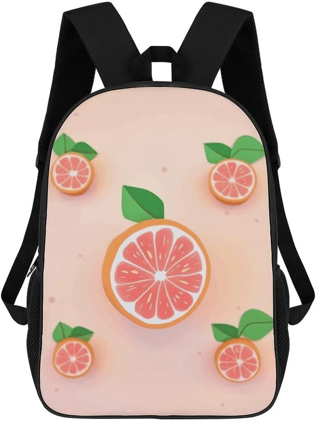 Cute Grapefruit Backpack, Laptop Backpack for Men, 17 Inch Travel Hiking Daypack, Casual Backpack