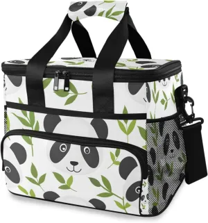 Cute Panda Little Animal Cooler Bag Insulated Cooler Soft Sided Cooler 24 Can Portable Picnic Bag Large Leakproof Lunch Bag Box for Beach Grocery Camping Travel Car Men Women