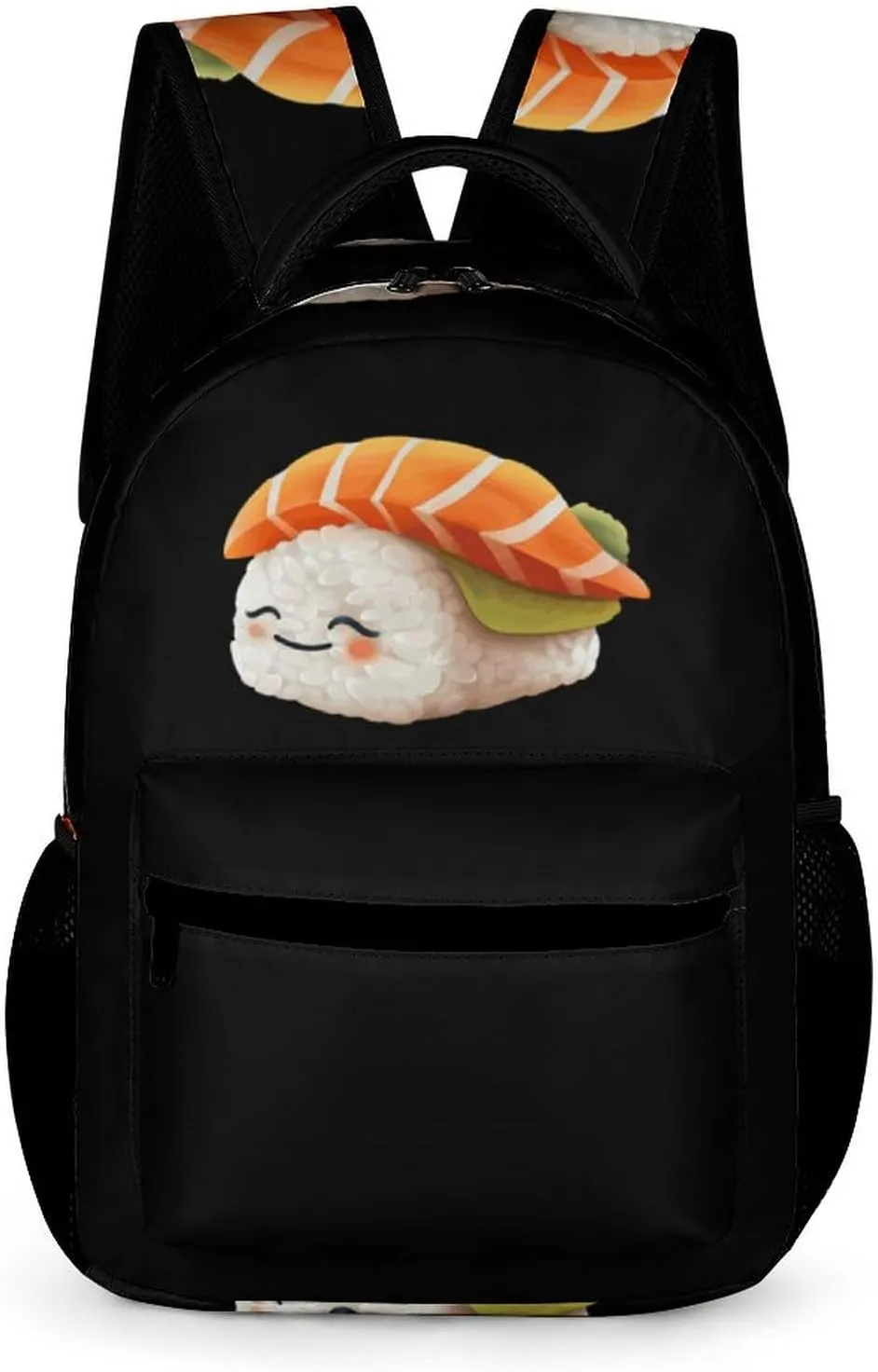 Cute Sleeping Japanese Sushi Travel Laptop Backpack Durable Computer Bag Daypack for Men Women