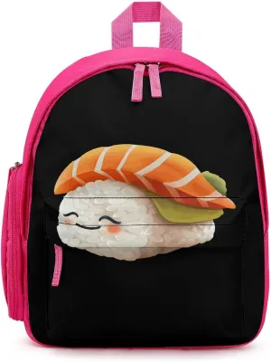Cute Sleeping Japanese Sushi Travel Laptop Backpack for Men Women Lightweight Shoulder Bag Work Bag Daypack