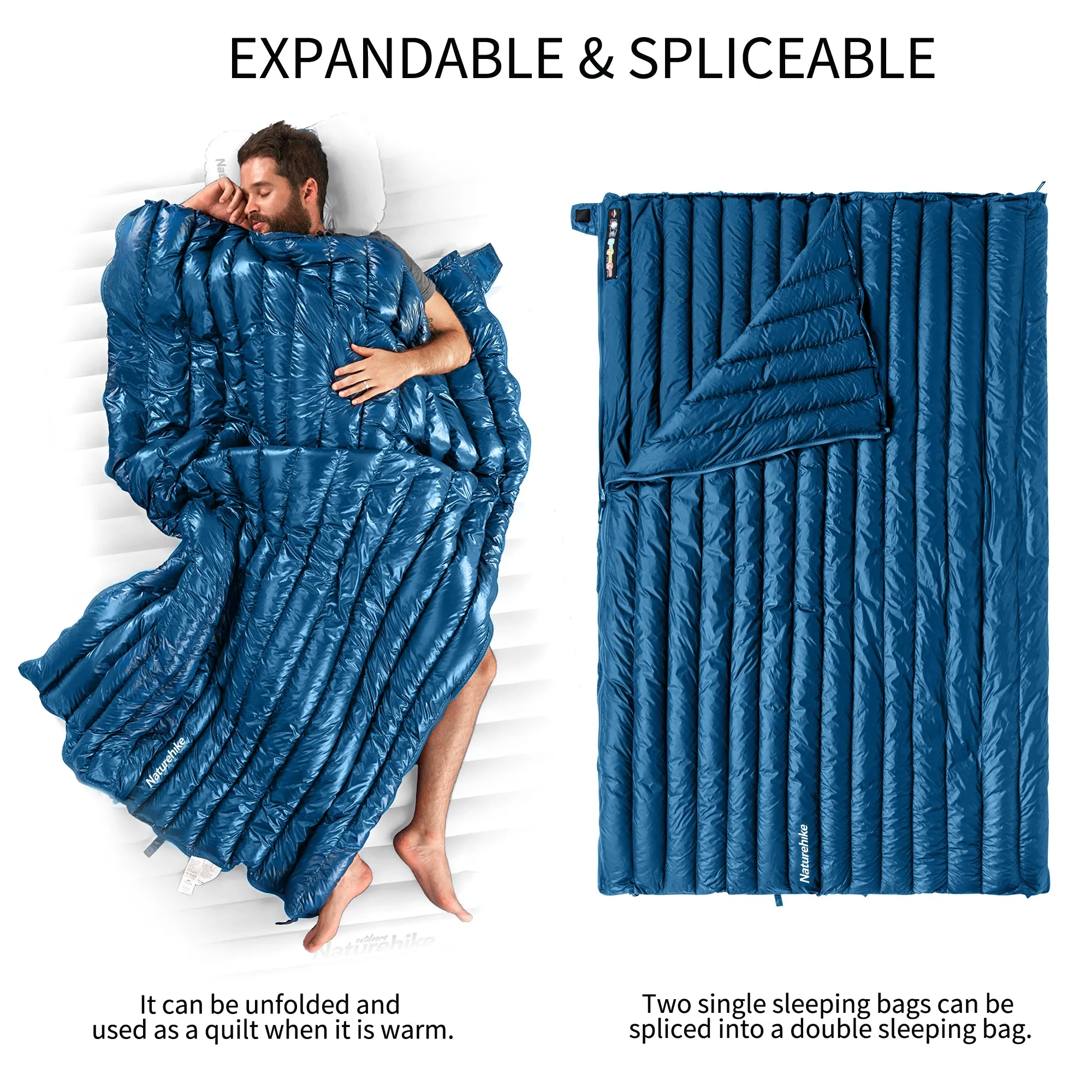 CW295 Duck Down Envelope Sleeping Bag