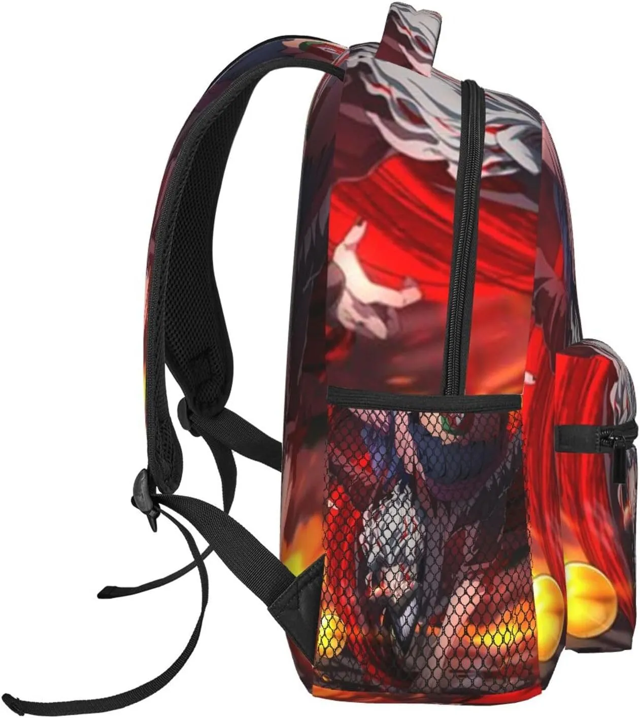 D-adan lightweight casual student backpack with adjustable shoulder straps and cushioned back for comfort Black