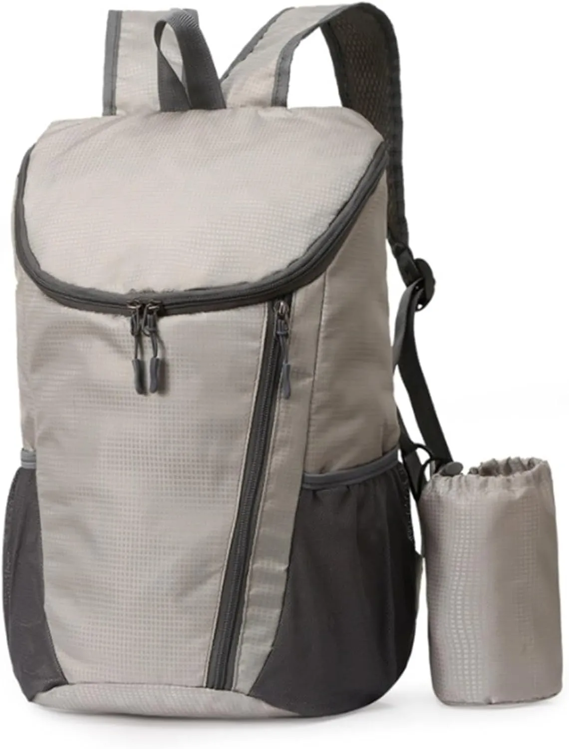 Daypacks Outdoor, Camping Backpack Ultralight Backpack With Bottle Holder Folding Travel Lightweight Backpacking(A)