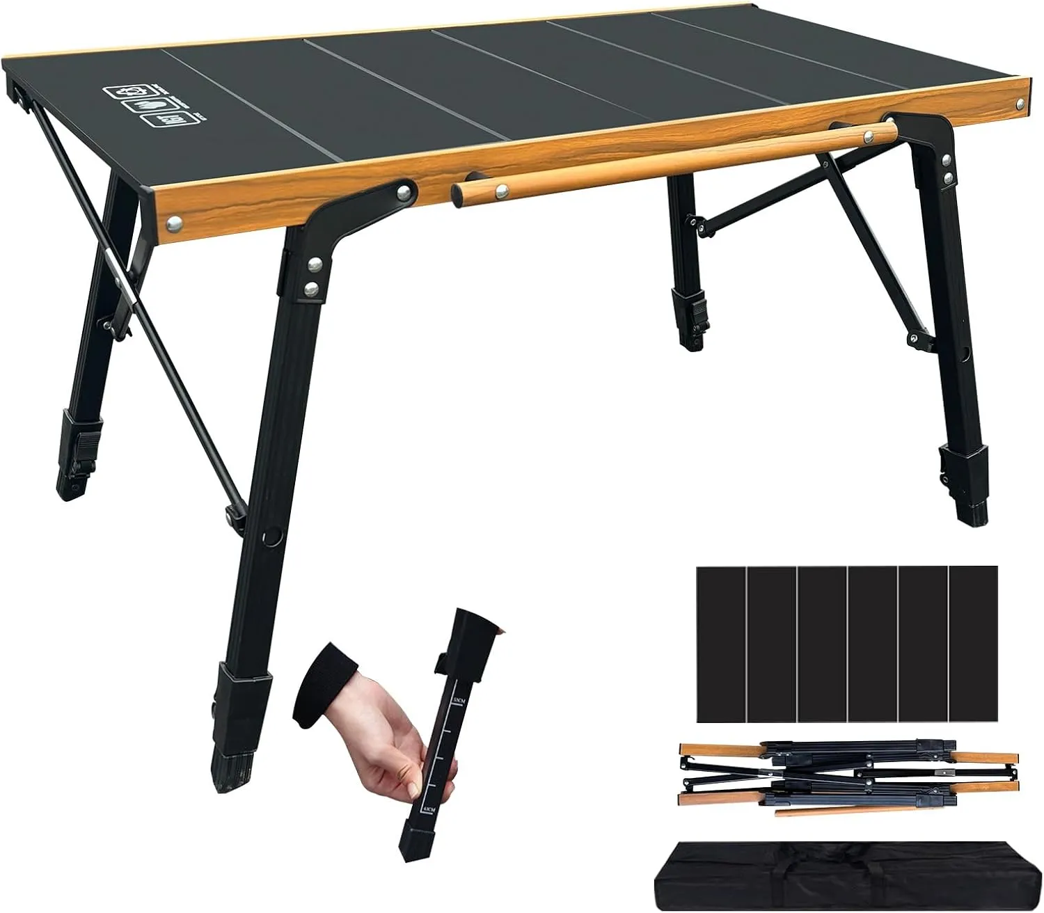 DEOMAi IGT Folding Camping Table Suit for All Terrains Multipurpose Outdoor Table for Camping, Hiking, Cooking | 70% More Versatile Than Traditional Camping Tables Professional Outdoor Table