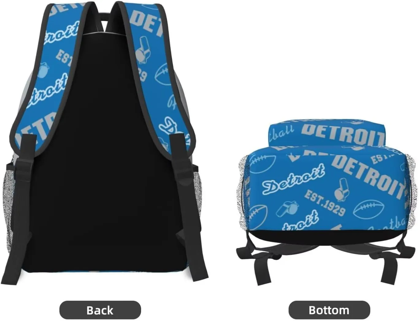 Detroit Backpack for Boys Girls, Sports Backpack,Suitable For School Use,Gift For Men Women Fans