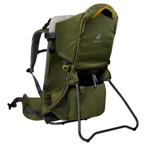 Deuter Kid Comfort Venture Child Carrier Backpack I Travel, Hiking with Toddler - Khaki-Turmeric