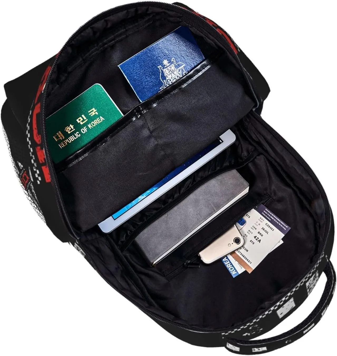 Dirt Track Racing American Flag Backpack Casual Pack Bag Laptop Backpack With Side Pocket Front Zipper Pocket Bookpack Travel Daypack Picnic Rucksack