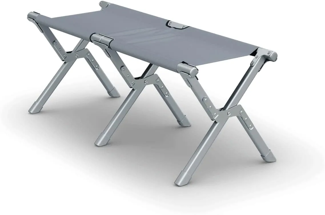 Dometic GO Compact Camp Bench | Seats 2 | Silt | Lightweight | Sturdy Outdoor Seating | Carrying Case Included