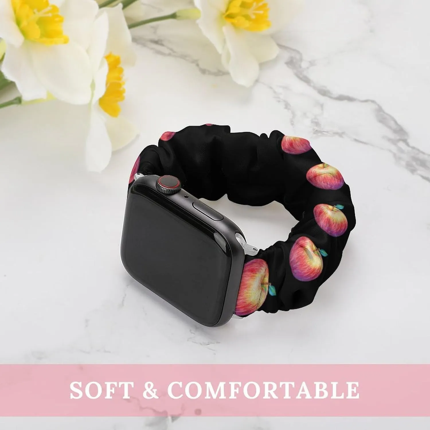 Drawing Fruit Fashion Watch Strap Scrunchies Wristbands Compatible With IWatch Series