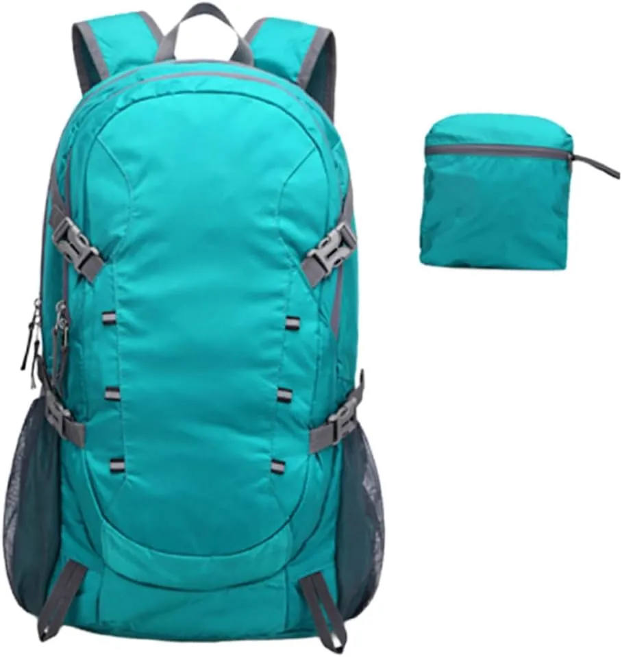 Dry Bag for Hiking 40l Waterproof Backpack Compact Night Reflective Strip Large Capacity Durable Random Color