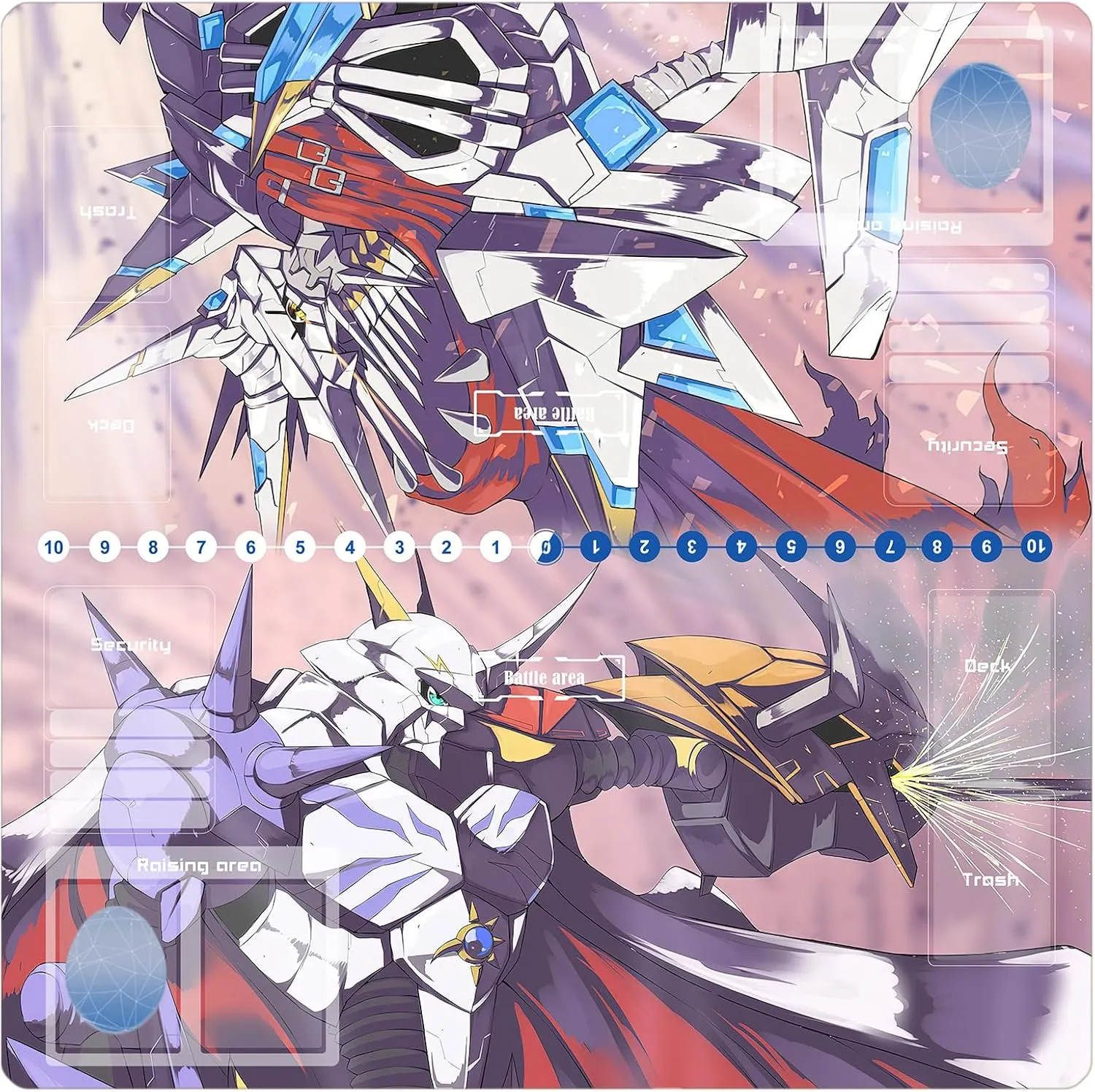 DTCG playmat 2 Player playmat Duel Mat Gaming Competition Pad Mat Card Binder Deck 60 * 60CM 23.6x23.6in