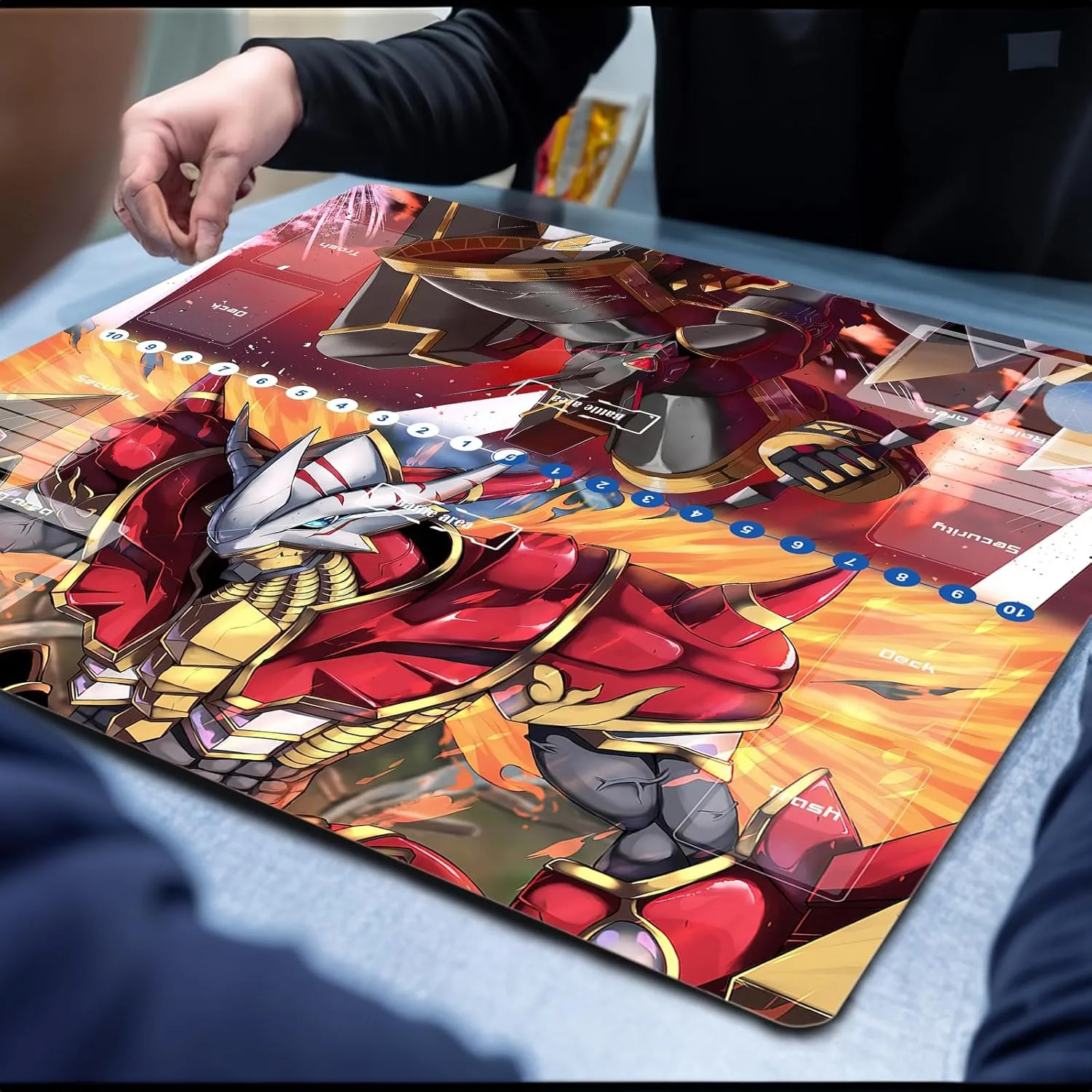 DTCG playmat 2 Player playmat Duel Mat Gaming Competition Pad Mat Card Binder Deck 60 * 60CM 23.6x23.6in