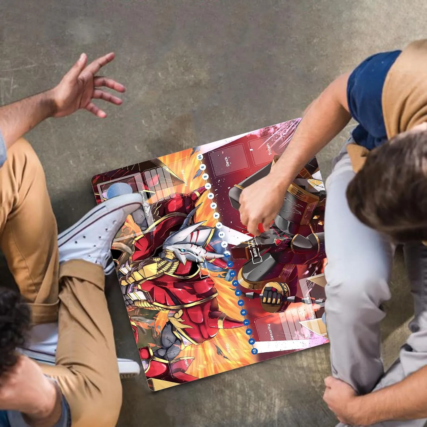 DTCG playmat 2 Player playmat Duel Mat Gaming Competition Pad Mat Card Binder Deck 60 * 60CM 23.6x23.6in