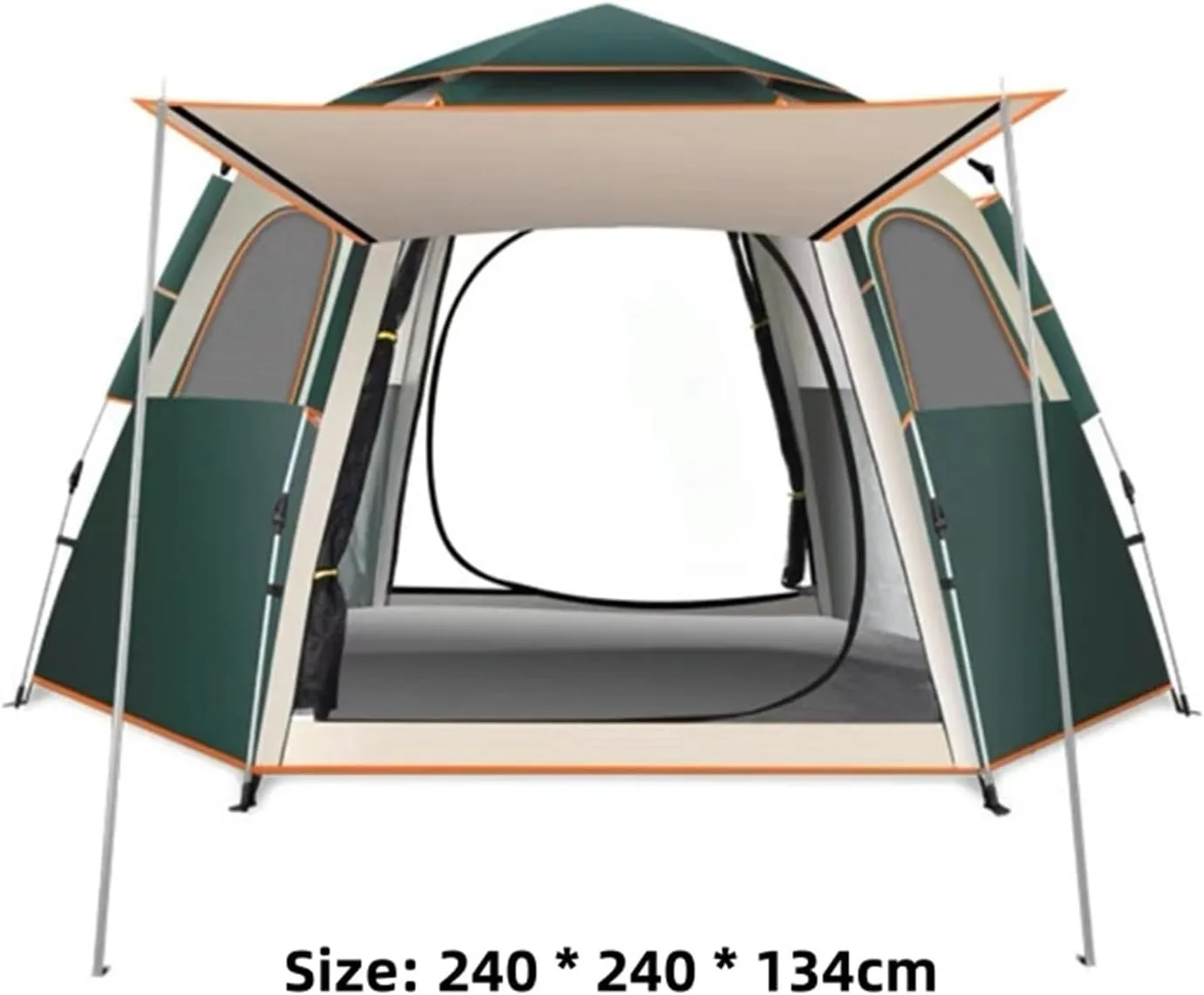 Easy Setup in Under 10 Mins, Included Rainfly Blocks Wind & Rain, Tent for Camping, Festivals, Backyard, Shelter with Rain Fly and Carrying Bag for Camping, Beach, Hiking, and Festivals by Outdoors