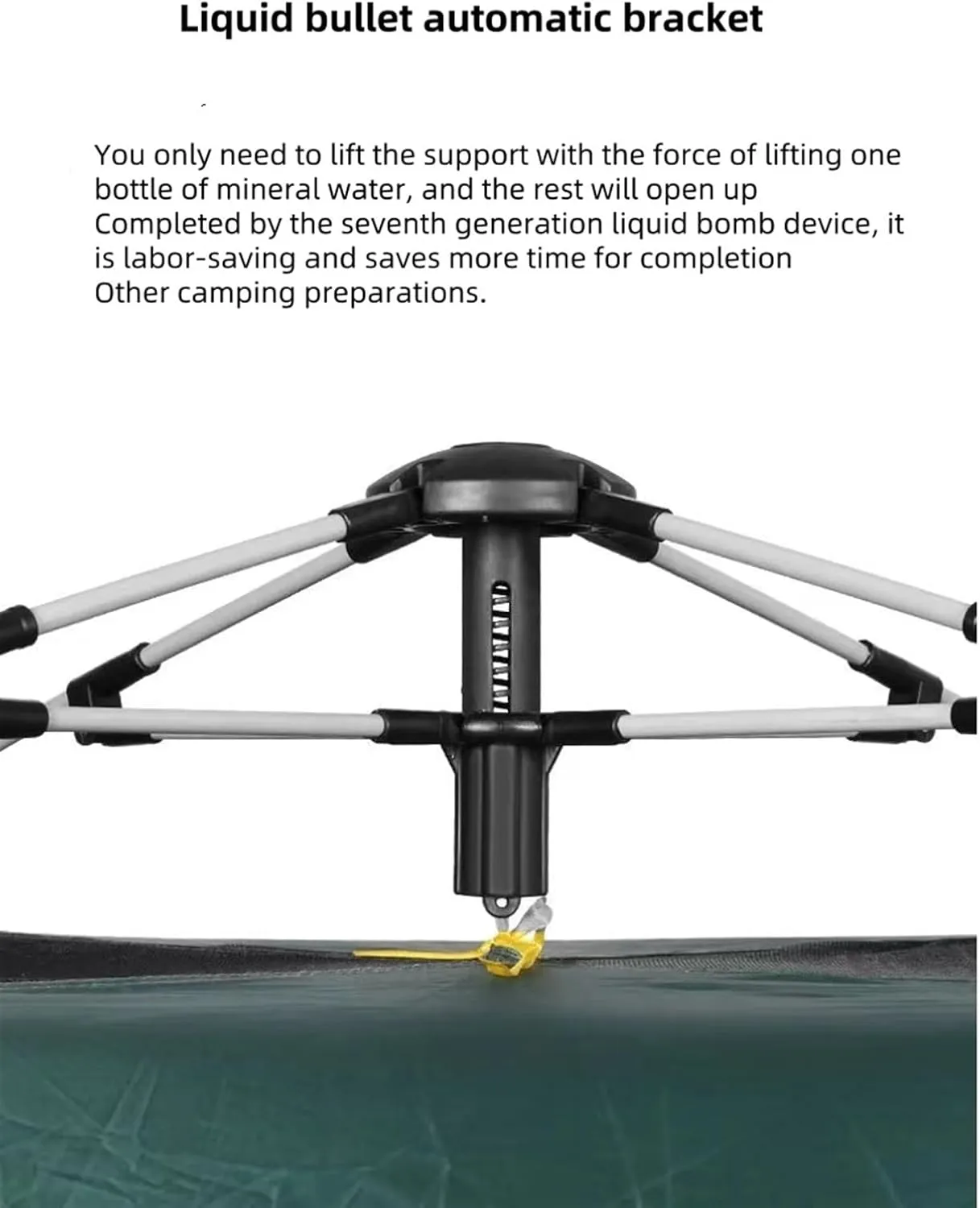 Easy Setup in Under 10 Mins, Included Rainfly Blocks Wind & Rain, Tent for Camping, Festivals, Backyard, Shelter with Rain Fly and Carrying Bag for Camping, Beach, Hiking, and Festivals by Outdoors