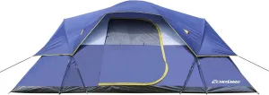 EchoSmile 8-Person Camping Tent – Waterproof Windproof Tent with Rainfly Easy Set up