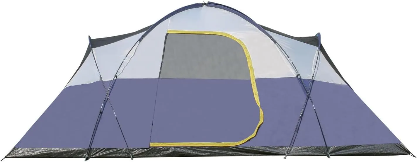 EchoSmile 8-Person Camping Tent – Waterproof Windproof Tent with Rainfly Easy Set up
