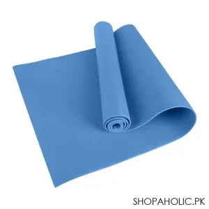 Eco Friendly Foldable Yoga Mat, EVA 4mm, For Floor, Pilates, Home Gym, Blue