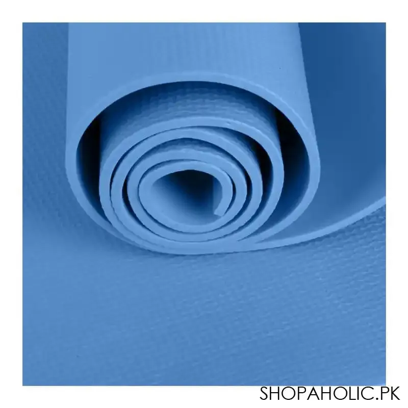 Eco Friendly Foldable Yoga Mat, EVA 4mm, For Floor, Pilates, Home Gym, Blue