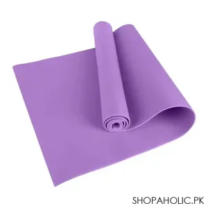 Eco Friendly Foldable Yoga Mat, EVA 4mm, For Floor, Pilates, Home Gym, Purple