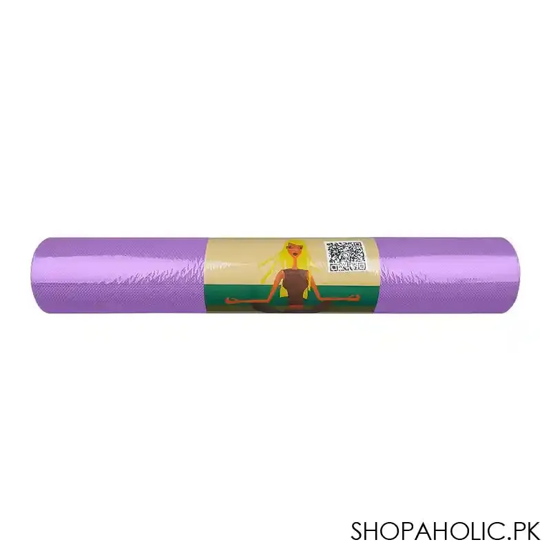 Eco Friendly Foldable Yoga Mat, EVA 4mm, For Floor, Pilates, Home Gym, Purple
