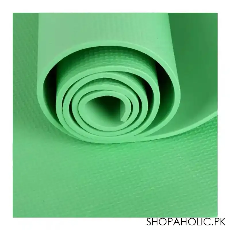 Eco Friendly Foldable Yoga Mat, EVA 8mm, For Floor, Pilates, Home Gym, Green