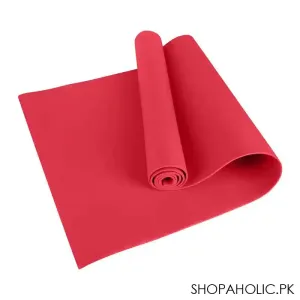 Eco Friendly Foldable Yoga Mat, EVA 8mm, For Floor, Pilates, Home Gym, Red