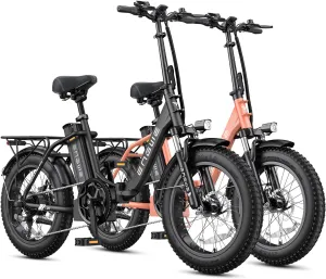 ENGWE 1125W/750W Electric Bike for Adults, L20 2.0 20''×3.0" Fat Tire Electric Bicycle 52V/36V 13Ah Removable Battery Max Range 68/62Miles & 28/20MPH for Urban Commuters, Dual Suspension