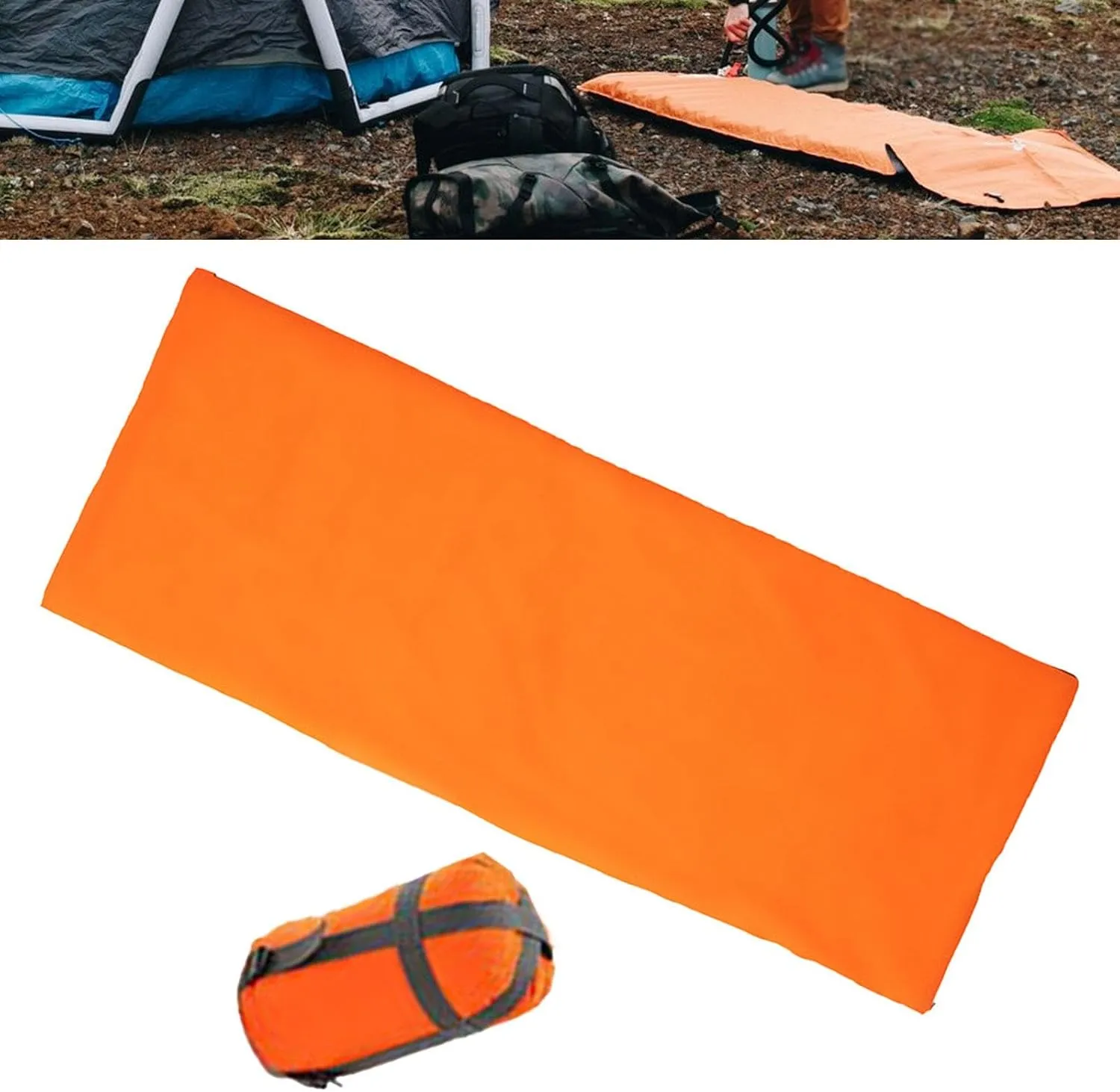 Envelope Sleeping Bag for Adults, 3 Season Comfortable Single Sleeping Bag, Outdoor Camping Sleeping Bag for Travel