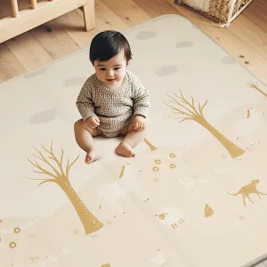 Extra Large Baby Playmats,0.8 Inch Waterproof Playroom Rug,79 x 71 Playpen Mat | Outdoor Play Padded for Backyard,Folding Kids Tummy Time Thick Soft Floormats Cushioned Toddler Playmat
