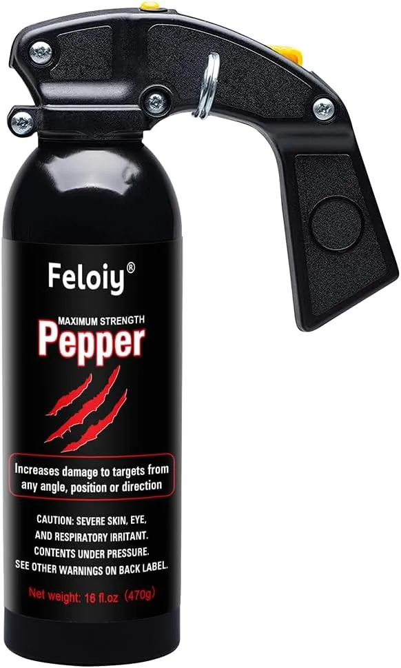 Feloiy Pepper Spray, Home and Outdoor Defense, with Safety Clip, Easy to Use, Simple Operation - Perfect for Hiking, Camping and Other Outdoor Activities